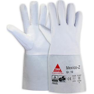 Hase MEXICO-Z, Schweißerhandschuh aus Ziegennappa, Runddaumen, TÜV GS, Gr. 9