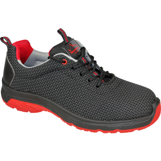 BILBAO, S3 Sicherheitshalbschuh aus atmungsaktivem Mesh Gr. 36-47, metallfrei, PU-Laufsohle
