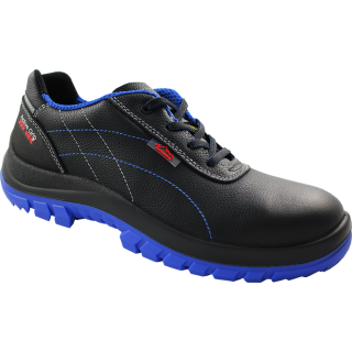 TROPEA BLUE, S3 ESD-Sicherheitshalbschuhe aus Rindleder Gr. 36-48, metallfrei, Active Grip®-Laufsohle