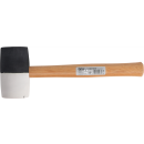 Gummihammer | Hickory-Stiel | schwarz-weißer Kopf |...