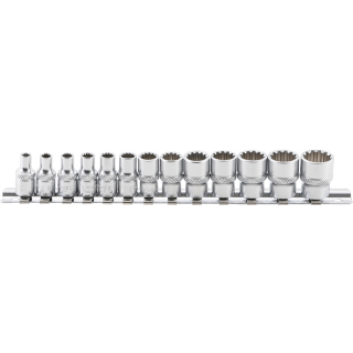 Steckschlüssel-Einsatz-Satz Gear Lock | Antrieb Innenvierkant 6,3 mm (1/4") | 13-tlg.