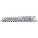 Steckschlüssel-Einsatz-Satz Gear Lock | Antrieb Innenvierkant 6,3 mm (1/4") | 13-tlg.