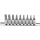 Bit-Einsatz-Satz | Antrieb Innenvierkant 6,3 mm (1/4") | T-Profil (für Torx) T10 - T50 | 9-tlg.