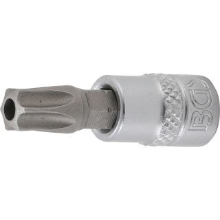 Bit-Einsatz | Antrieb Innenvierkant 6,3 mm (1/4") | T-Profil (für Torx) mit Bohrung T45