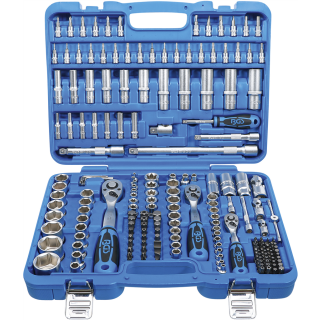 Steckschlüssel-Satz Sechskant | Antrieb 6,3 mm (1/4") / 10 mm (3/8") / 12,5 mm (1/2") | 192-tlg.
