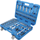 Steckschlüssel-Satz Wellenprofil | Antrieb 6,3 mm (1/4") / 12,5 mm (1/2") | 95-tlg.