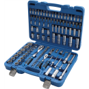 Steckschlüssel-Satz Wellenprofil | Antrieb 6,3 mm (1/4") / 12,5 mm (1/2") | 108-tlg.