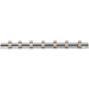 Aufsteckschiene mit 7 Clips | 6,3 mm (1/4")