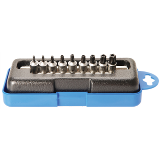 Bit-Einsatz-Satz | Antrieb Innenvierkant 6,3 mm (1/4") | TS-Profil (für Torx Plus) mit Bohrung | 9-tlg.