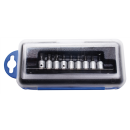 Bit-Einsatz-Satz | Antrieb Innenvierkant 6,3 mm (1/4") | TS-Profil (für Torx Plus) mit Bohrung | 9-tlg.
