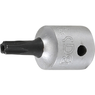 Bit-Einsatz | Antrieb Innenvierkant 6,3 mm (1/4") | TS-Profil (für Torx Plus) mit Bohrung TS20