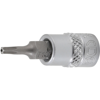 Bit-Einsatz | Antrieb Innenvierkant 6,3 mm (1/4") | T-Profil (für Torx) mit Bohrung T10