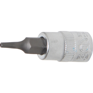 Bit-Einsatz | Antrieb Innenvierkant 6,3 mm (1/4") | T-Profil (für Torx) mit Bohrung T9