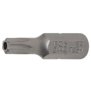 Bit | Länge 25 mm | Antrieb Außensechskant 6,3 mm (1/4") | T-Profil (für Torx) mit Bohrung T25