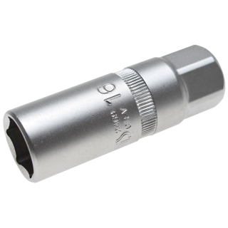 Zündkerzen-Einsatz mit Magnet, Sechskant | Antrieb Innenvierkant 10 mm (3/8") | SW 16 mm