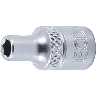 Steckschlüssel-Einsatz Sechskant | Antrieb Innenvierkant 6,3 mm (1/4") | SW 4 mm