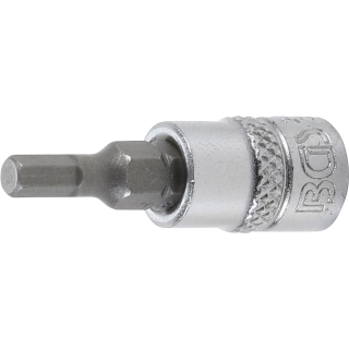 Bit-Einsatz | Antrieb Innenvierkant 6,3 mm (1/4") | Innensechskant 4 mm