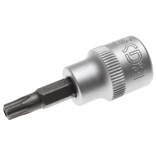 Bit-Einsatz | Antrieb Innenvierkant 10 mm (3/8") | T-Profil (für Torx) mit Bohrung T30