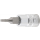 Bit-Einsatz | Antrieb Innenvierkant 6,3 mm (1/4") | Innensechskant 3/32"