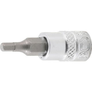 Bit-Einsatz | Antrieb Innenvierkant 6,3 mm (1/4") | Innensechskant 1/8"