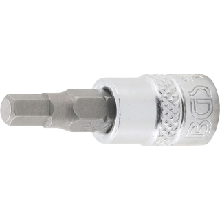 Bit-Einsatz | Antrieb Innenvierkant 6,3 mm (1/4") | Innensechskant 3/16"