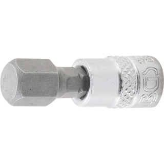 Bit-Einsatz | Antrieb Innenvierkant 6,3 mm (1/4") | Innensechskant 3/8"
