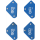Mini-Magnethalter-Satz | 45° - 90° - 135° | 4-tlg.
