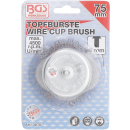 Topfbürste | Aufnahme 6 mm Stift | Ø 75 mm