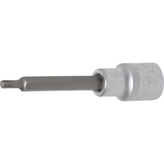 Bit-Einsatz | Länge 100 mm | Antrieb Innenvierkant 12,5 mm (1/2") | Keil-Profil (für RIBE) M5
