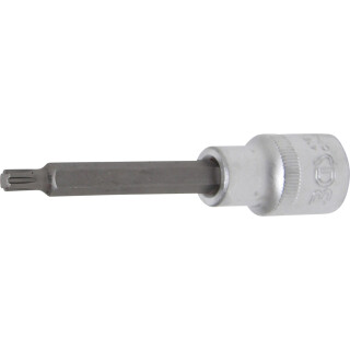 Bit-Einsatz | Länge 100 mm | Antrieb Innenvierkant 12,5 mm (1/2") | Keil-Profil (für RIBE) M6