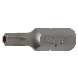 Bit | Länge 30 mm | Antrieb Außensechskant 8 mm (5/16") | T-Profil (für Torx) mit Bohrung T27