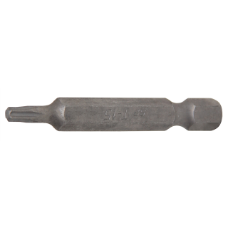Bit | Länge 50 mm | Antrieb Außensechskant 6,3 mm (1/4") | T-Profil (für Torx) T15