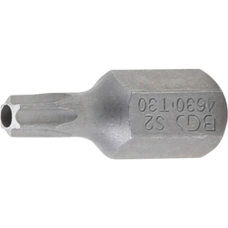 Bit | Antrieb Außensechskant 10 mm (3/8") | T-Profil (für Torx) mit Bohrung T30