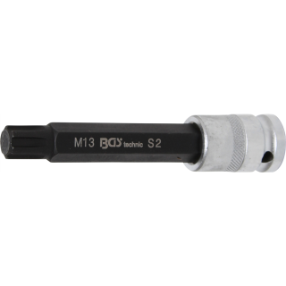 Bit-Einsatz | Länge 120 mm | Antrieb Innenvierkant 12,5 mm (1/2") | Keil-Profil (für RIBE) M13