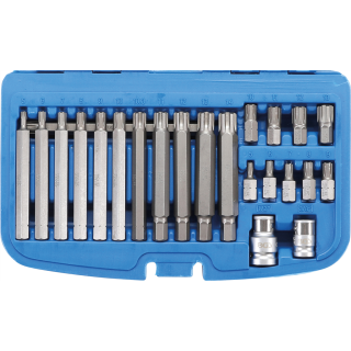 Bit-Satz | Antrieb Außensechskant 10 mm (3/8") | Keil-Profil (für Ribe) | 22-tlg.
