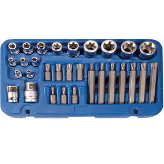 Bit- und Steckschlüssel-Satz | E-Profil / T-Profil (für Torx) | 30-tlg.