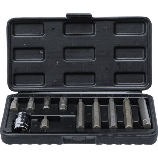 Bit-Satz | Antrieb Außensechskant 10 mm (3/8") | Innenvielzahn (für XZN) | 11-tlg.