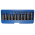 Kraft-Bit-Einsatz-Satz | Antrieb Innenvierkant 12,5 mm (1/2") | T-Profil (für Torx) T20 - T70 | 10-tlg.
