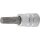 Bit-Einsatz | Antrieb Innenvierkant 6,3 mm (1/4") | Innenvielzahn (für XZN) M6