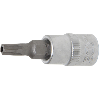 Bit-Einsatz | Antrieb Innenvierkant 6,3 mm (1/4") | TS-Profil (für Torx Plus) mit Bohrung TS25