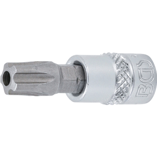 Bit-Einsatz | Antrieb Innenvierkant 6,3 mm (1/4") | TS-Profil (für Torx Plus) mit Bohrung TS45