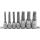 Bit-Einsatz-Satz | Antrieb Innenvierkant 10 mm (3/8") / 12,5 mm (1/2") | Keil-Profil (für RIBE) M6 - M14  | 7-tlg.