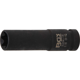 Kraft-Steckschlüssel-Einsatz E-Profil, tief | Antrieb Innenvierkant 12,5 mm (1/2") | SW E18 mm