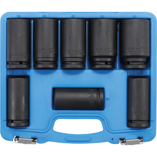 Kraft-Steckschlüssel-Einsatz-Satz, extra tief | Antrieb Innenvierkant 20 mm (3/4") | SW 22 - 38 mm | 8-tlg.
