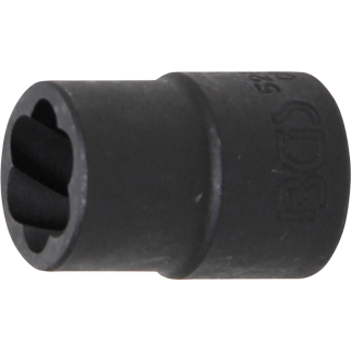 Spiral-Profil-Steckschlüssel-Einsatz / Schraubenausdreher | Antrieb Innenvierkant 12,5 mm (1/2") | SW 14 mm