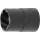 Spiral-Profil-Steckschlüssel-Einsatz / Schraubenausdreher | Antrieb Innenvierkant 12,5 mm (1/2") | SW 16 mm
