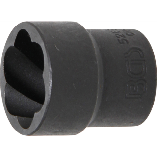 Spiral-Profil-Steckschlüssel-Einsatz / Schraubenausdreher | Antrieb Innenvierkant 12,5 mm (1/2") | SW 22 mm