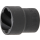 Spiral-Profil-Steckschlüssel-Einsatz / Schraubenausdreher | Antrieb Innenvierkant 12,5 mm (1/2") | SW 22 mm