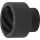 Spiral-Profil-Steckschlüssel-Einsatz / Schraubenausdreher | Antrieb Innenvierkant 20 mm (3/4") | SW 41 mm