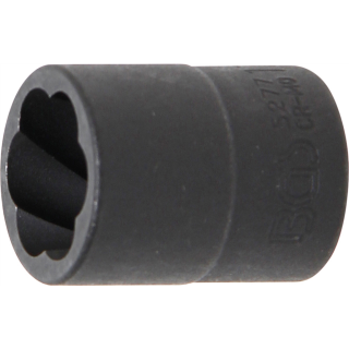 Spiral-Profil-Steckschlüssel-Einsatz / Schraubenausdreher | Antrieb Innenvierkant 10 mm (3/8") | SW 17 mm
